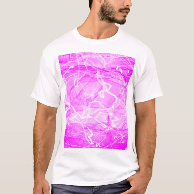 T-shirt Papier numérique marbré rose-21643 (Devant)