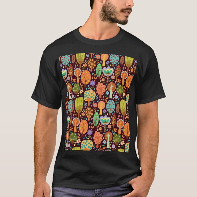 T-shirt Papier peint extérieur Texture transparente (Devant)