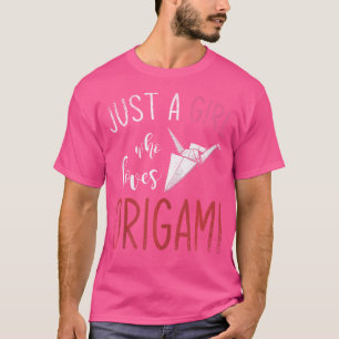 T-shirt Papier Plier Art Origami Master Girls Femmes Origa