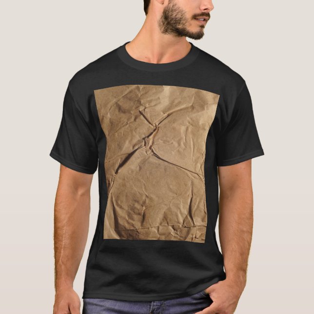T-shirt Papier Recyclé : Texture écologique. (Devant)