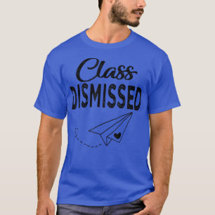 T-shirt Papier Rejeté De Classe Avion Dernier Jour De L'Éc