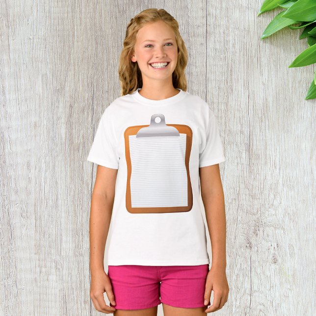 T-shirt Papier Sur Un Porte - bloc (Créateur téléchargé)