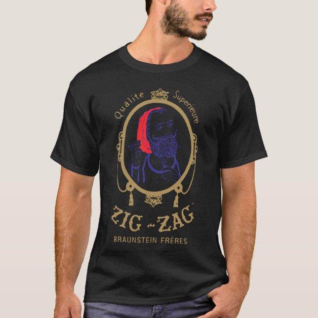 T-shirt Papiers à rouler Zig Zag drôles (Devant)