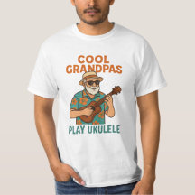 Papiers Cool Jouent de l'Ukulélé Drôle