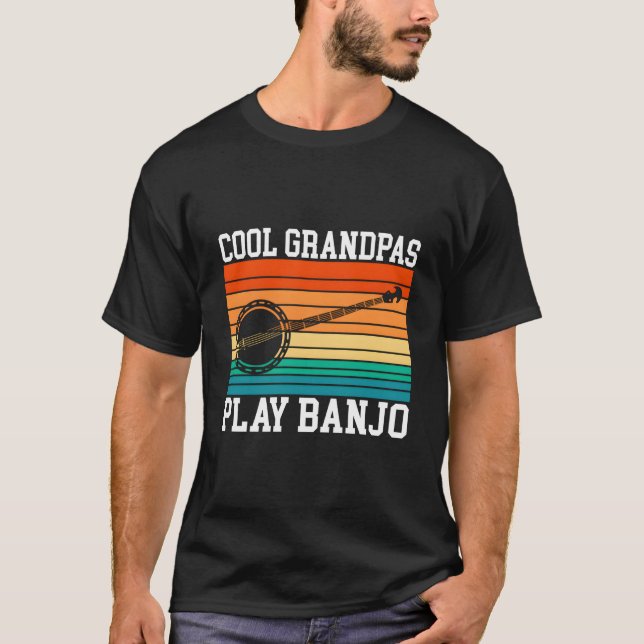 T-shirt Papiers joue du banjo Papi (Devant)