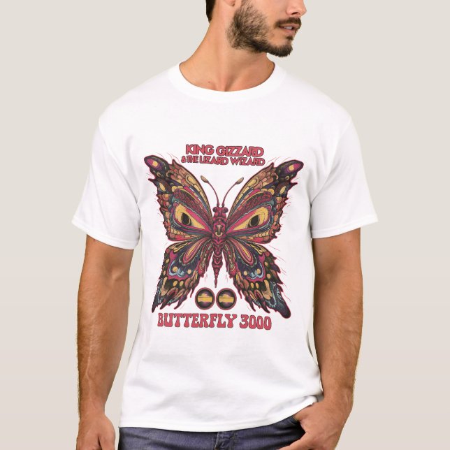 T-shirt papillon 3000 - King Gizzard (Devant)