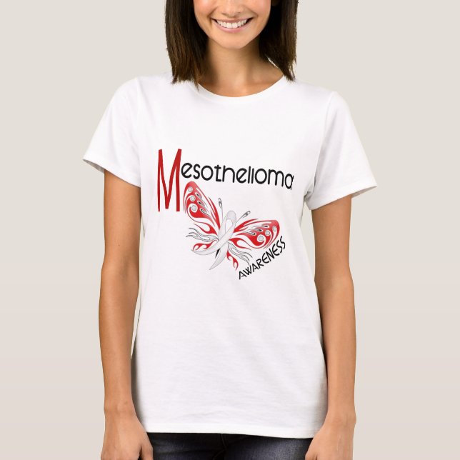 T-shirt Papillon 3,1 de mèsothéliome (Devant)