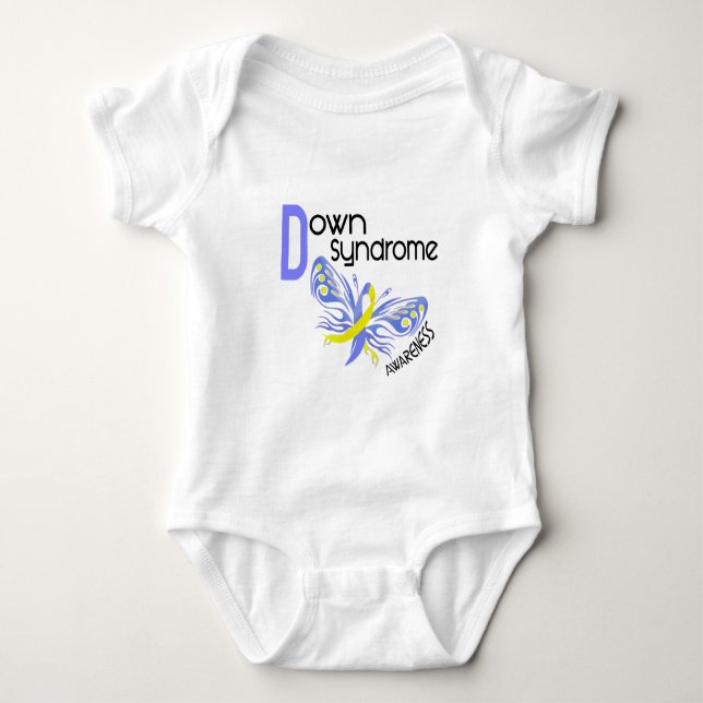T-shirt PAPILLON 3,1 de syndrome de Down (Devant)