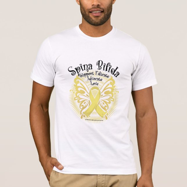 T-shirt Papillon 3 de spina bifida (Devant)