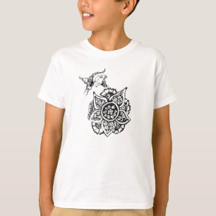 T-shirt Papillon à fleur (henné)