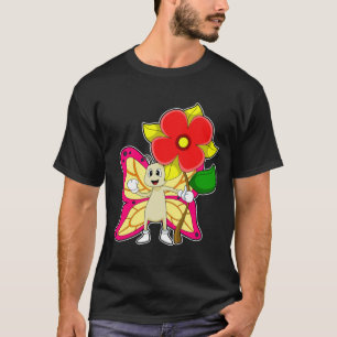 T-shirt Papillon à fleurs