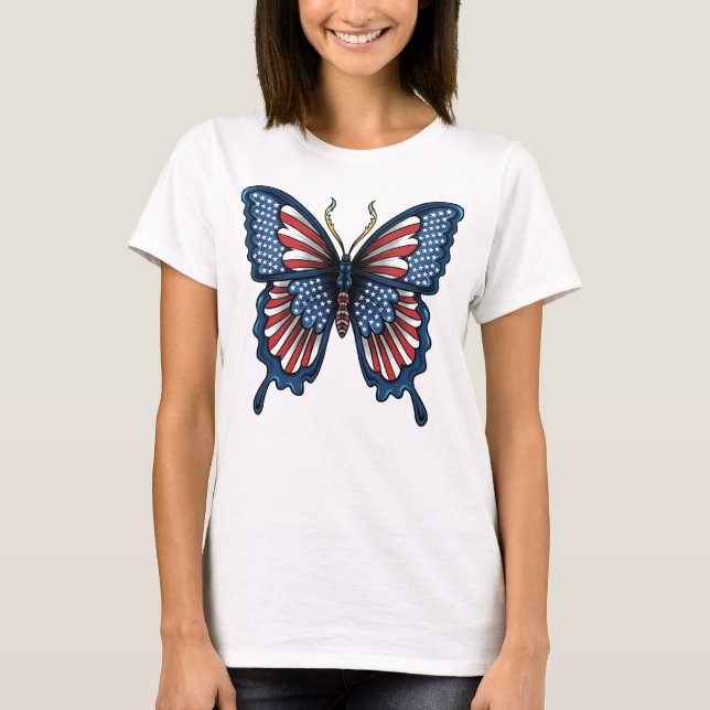 T-shirt Papillon américain (Devant)