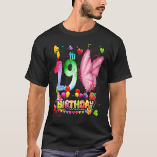T-shirt Papillon Anniversaire 19 ans Enfants 19e papillon