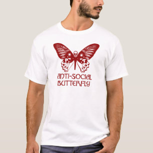 T-shirt Papillon antisocial