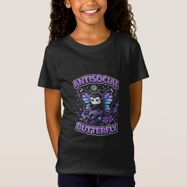 T-Shirt Papillon Antisocial (Devant)