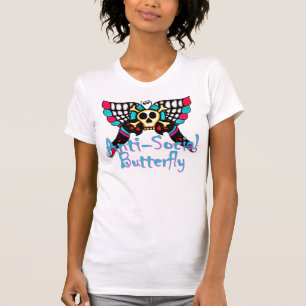 T-shirt Papillon antisocial