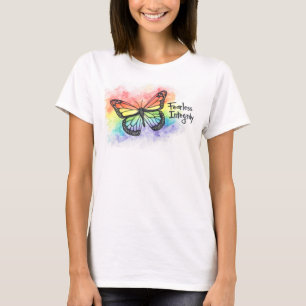 T-shirt Papillon arc-en-ciel