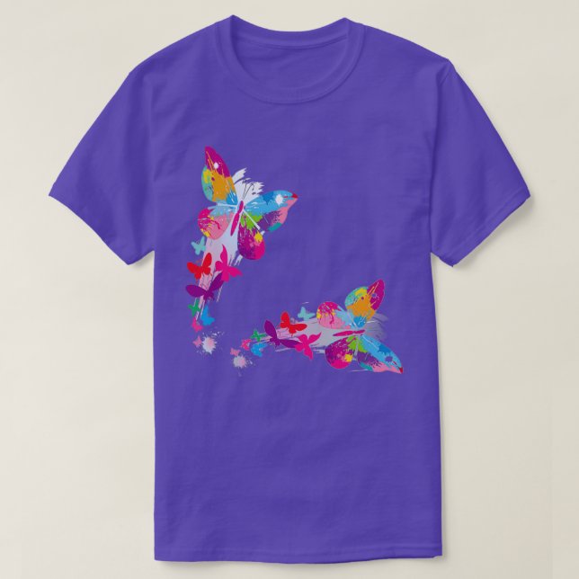 T-shirt Papillon arc-en-ciel (Design devant)