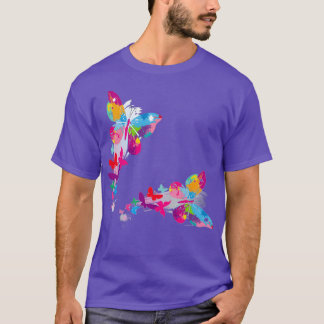 T-shirt Papillon arc-en-ciel