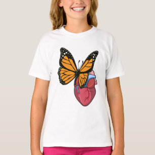 T-shirt Papillon au coeur