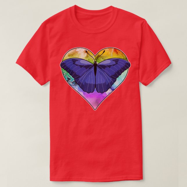 T-shirt Papillon au coeur (Design devant)