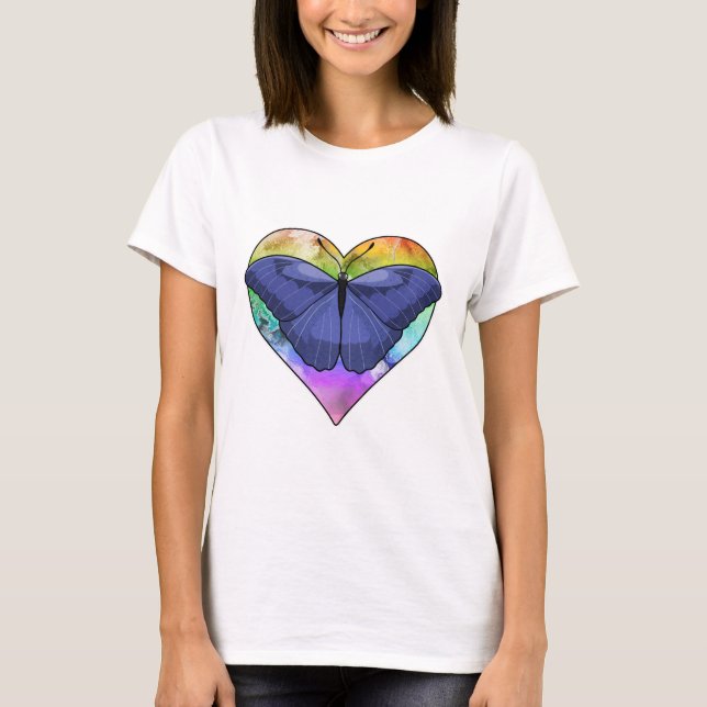 T-shirt Papillon au coeur (Devant)