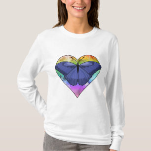 T-shirt Papillon au coeur