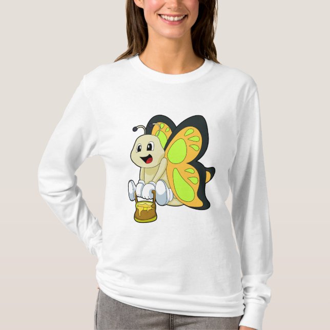 T-shirt Papillon au miel (Devant)