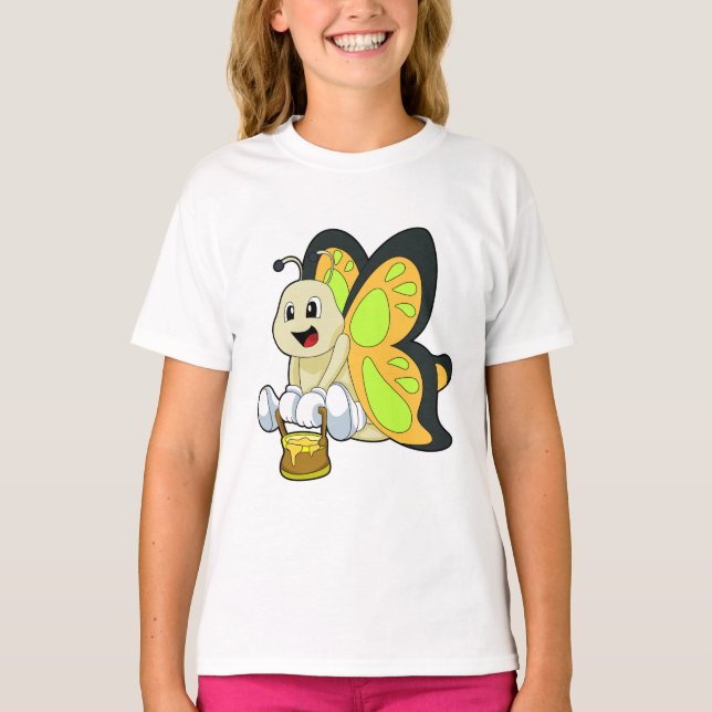 T-shirt Papillon au miel (Devant)