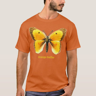 T-shirt Papillon au soufre orange