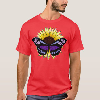 T-shirt Papillon au tournesol