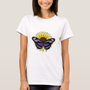 T-shirt Papillon au tournesol