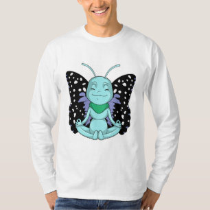 T-shirt Papillon au Yoga Stretching Legs