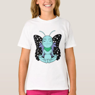 T-shirt Papillon au Yoga Stretching Legs