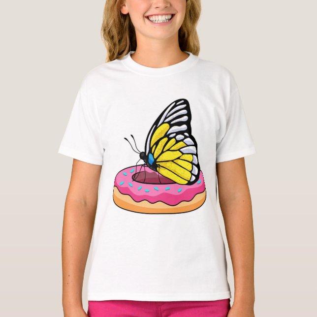T-shirt Papillon avec Donut (Devant)