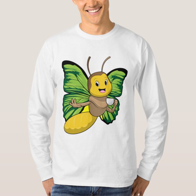 T-shirt Papillon avec la coupe de café (Devant)