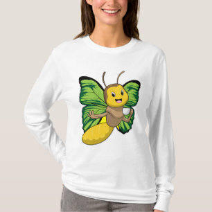T-shirt Papillon avec la coupe de café