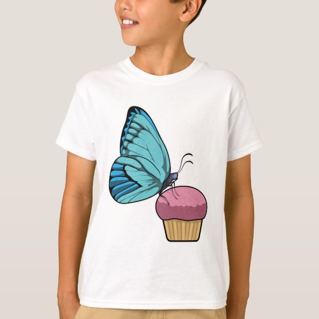 T-shirt Papillon avec muffin (Devant)
