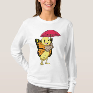 T-shirt Papillon avec parapluie