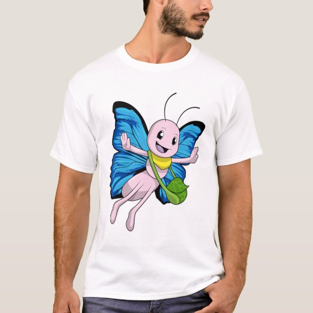 T-shirt Papillon avec sac à main (Devant)