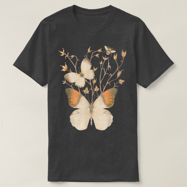 T-shirt Papillon Bee Fairy Grunge Fairycore Vin esthétique (Design devant)