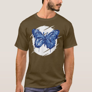 T-shirt Papillon bleu