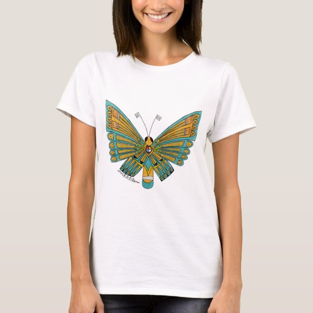 T-shirt Papillon bleu (Devant)