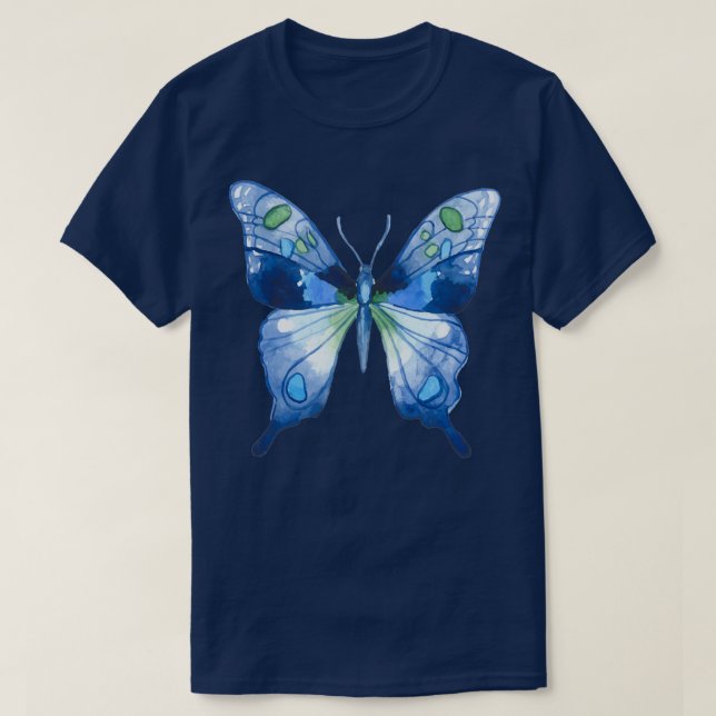 T-shirt Papillon bleu 2 (Design devant)