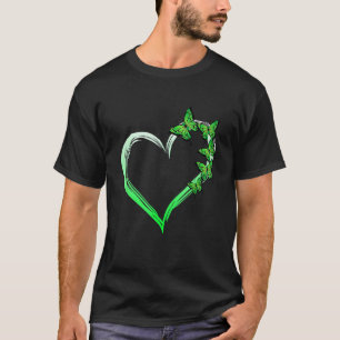 T-shirt Papillon bleu-coeur Diffusion de connaissances en