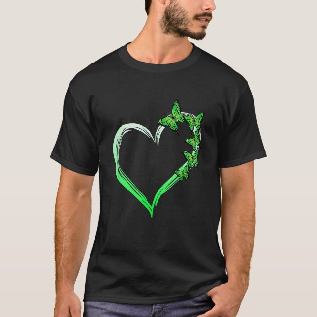 T-shirt Papillon bleu-coeur Diffusion de connaissances en  (Devant)