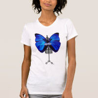 Papillon bleu mannequin