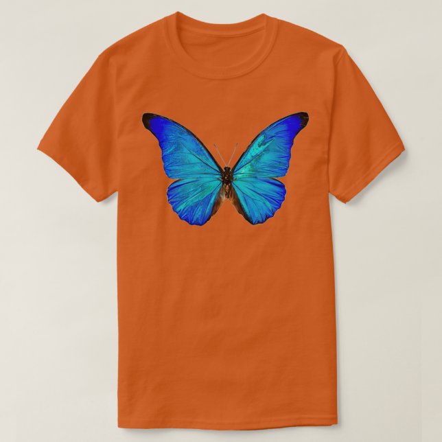 T-shirt Papillon bleu Morpho 11 (Design devant)