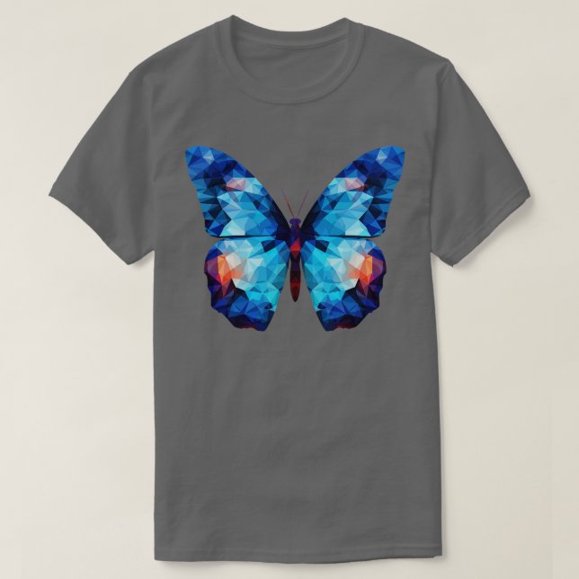 T-shirt Papillon bleu Morpho 16 (Design devant)