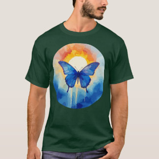 T-shirt Papillon bleu Morpho 28